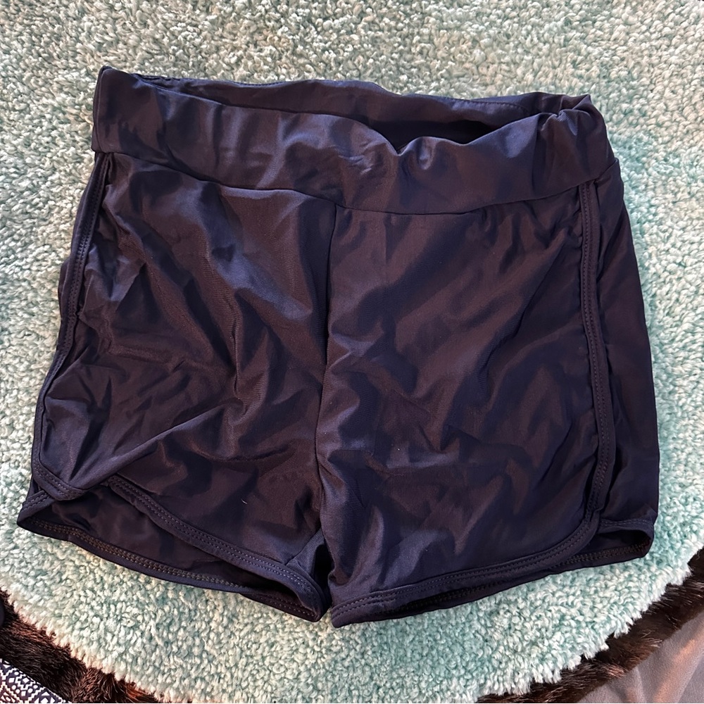 Navy swim shorts